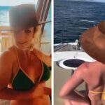 britney spears sizzles in a tiny bikini while dancing on a boat on video 685033a129ab4