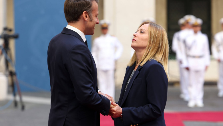 emmanuel macron s a intalnit cu giorgia meloni la roma angajamentele asumate de cei doi lideri 684011723c398