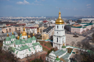 foto catedrala sfanta sofia din centrul kievului sufletul intregii ucraine a fost avariata in atacul rusilor de noaptea trecuta 68486297d2c37