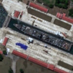 foto noul distrugator al coreei de nord a fost mutat langa granita cu rusia pentru reparatii dupa lansarea esuata la apa 6846fd52857e1