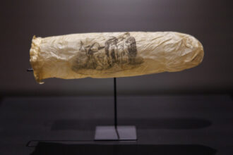 foto un prezervativ vechi de 200 de ani expus intr un muzeu din amsterdam banuim ca nu a fost folosit niciodata 683ff3f51d591