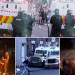 galerie foto romanii sunt vizati in mod special continua violentele in orasul nord irlandez ballymena incendieri case distruse de protestatari 684a85fea999a