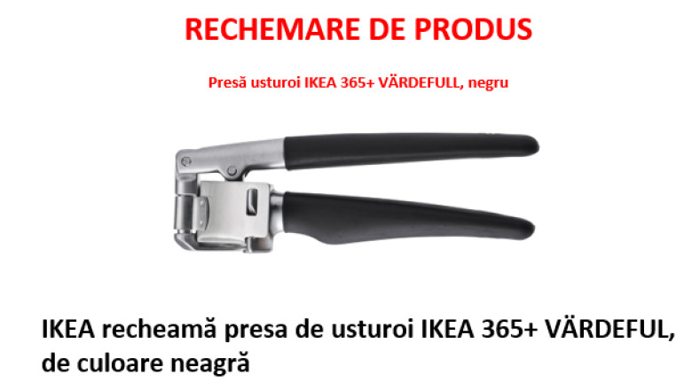 ikea retrage din magazine o presa de usturoi din cauza riscului de desprindere a pieselor metalice clientii sfatuiti sa o returneze 6849ce29d903f