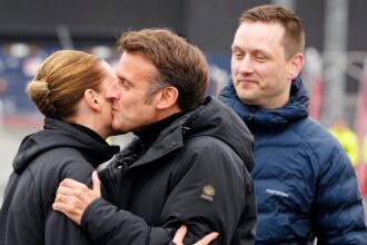 macron criticises trumps threats to take over greenland during visit 684efedd519c5