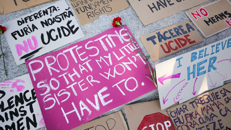 protest in piata victoriei dupa al 26 lea caz de femicid in 2025 tacerea si ignoranta sunt complice la crima 6852cf50bd1b7