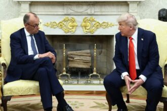 trump scorns merkel legacy during new german chancellors white house visit 68421d05c44b1