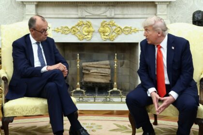 trump scorns merkel legacy during new german chancellors white house visit 68421d05c44b1