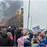 video case incendiate si violente in strada in irlanda de nord dupa ce doi baieti romani de 14 ani au fost arestati preventiv pentru viol 6847d97904166