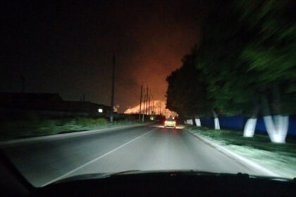 video o fabrica de azot aflata la 200 de kilometri sud de moscova in flacari dupa un atac cu drona al ucrainei 684560c62adcd