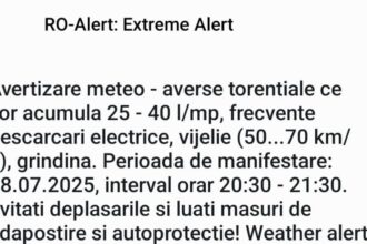 avertizare ro alert averse torentiale descarcari electrice si grindina intre orele 2030 2130 in iasi 6887b3bc552ba