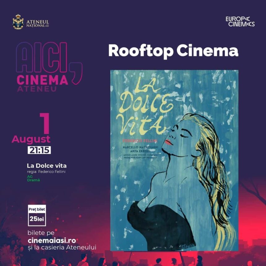 cinema ateneu iasi continua proiectiile la rooftop cinema in luna august cinema in aer liber pe terasa ateneului national din iasi 688925a2bbb9e