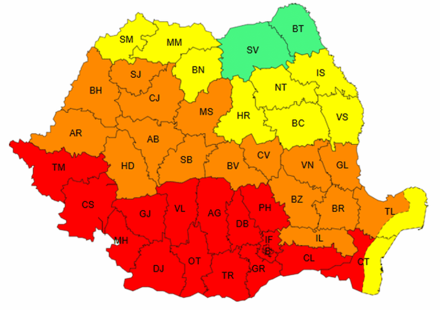 cod rosu de canicula in 15 judete si bucuresti de sambata dimineata pana duminica dimineata 68833662d5215