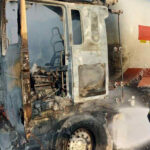 foto incendiu la o autocisterna incarcata cu gpl pe autostrada a7 traficul a fost blocat 6883b90c30709