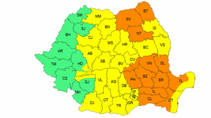 instabilitate atmosferica in cea mai mare parte a tarii pana vineri dupa amiaza avertizari de cod galben si cod portocaliu 6878a9a9ba617