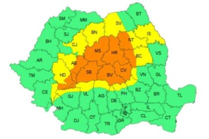 ploi torentiale grindina si vijelii judetele aflate sub cod portocaliu sau galben 688889e434c33