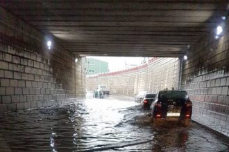 trafic ingreunat in pasajul fumoasa din iasi din cauza ploilor torentiale 6887d32d31c53