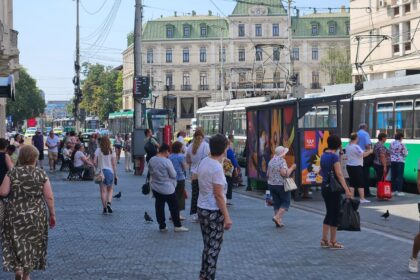 tramvaie blocate in centrul orasului circulatie reluata partial in zona piata unirii 6883838f1bdfa