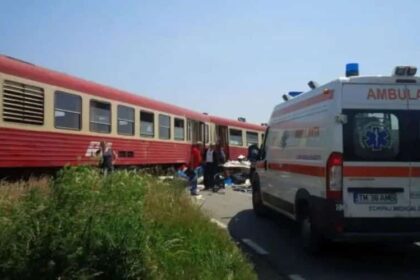 tren deraiat in timis dupa ce a lovit un camion cu lemne circulatia pe calea ferata intre faget si margina este blocata 6878addc9906e