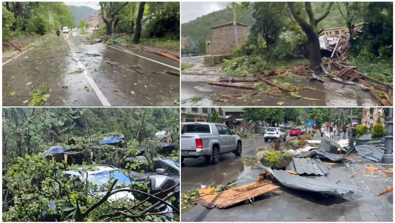 video haos in sinaia dupa o furtuna puternica acoperisul garii luat de vijelie traficul pe dn1 restrictionat din cauza copacilor doborati 686e570c598a8