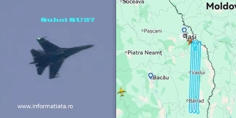 zboruri ciudate in aceasta dimineata pe cerul moldovei si iasului unul din zboruri ar fi al unui avion de vanatoare suhoi su27 de fabricatie rusa 687df0485e76c