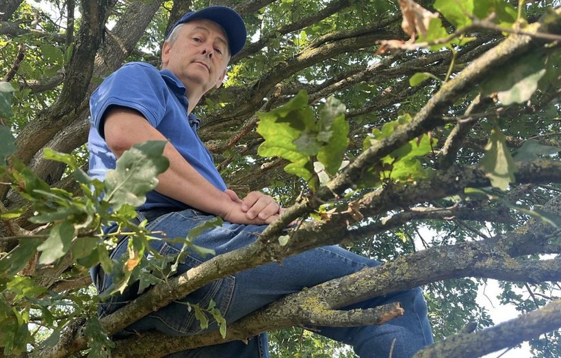 anglia avand interdictie pe viata de acces in stadionul echipei pe care o sustine un suporter urmareste toate meciurile dintr un copac 68962caa8cbf8