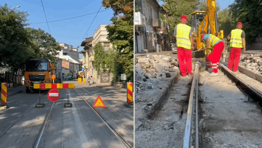 au inceput lucrarile pe strada cuza voda din iasi circulatia tramvaielor pe cuza voda si copou suspendata o luna ctp introduce trasee alternative de autobuz 68905de06c12d