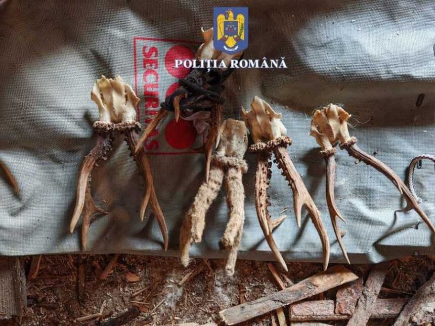 braconieri din orasul borsa retinuti politistii au gasit la perchezitii arme carne de vanat si trofee 6894eca4a6b67