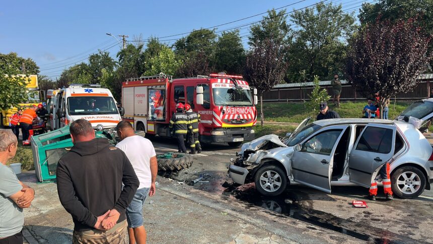 coliziune violenta la chicerea intervin mai multe echipaje de salvare 689445e9589cc