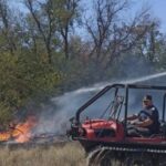 incendiu de vegetatie uscata in braila flacarile se manifesta pe linia de tramvai din apropierea statiunii lacu sarat 68af0411858fe