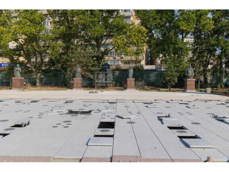 parcul din fata teatrului national aproape gata 68989b86ed7f0