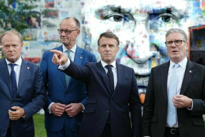 presedintele frantei cancelarul germaniei si premierul poloniei la chisinau campanie agresiva a rusiei de destabilizare 68a8989f6f9e8