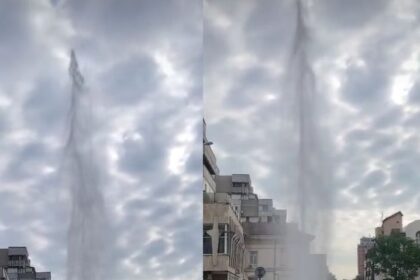 un gheizer a erupt miercuri dimineata in parcarea judecatoriei iasi 689c46ab45bf7