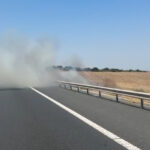 video autostrada soarelui inchisa din cauza unui incendiu de vegetatie traficul catre bucuresti a fost deviat 6899d538222e5