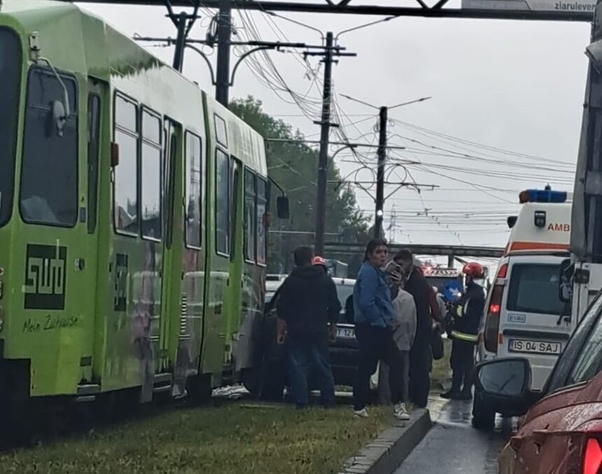 accident rutier cu victima in municipiul iasi circulatia tramvaielor a fost blocata 68c4072d6aa63