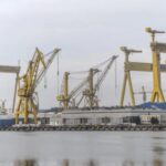 angajatii de la santierul naval damen mangalia protesteaza in fata ministerului economiei 68d38b2266688
