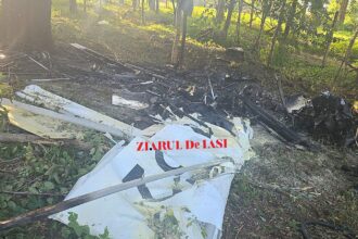 exclusiv imagini cu avionul arhitectului prabusit in padure la iasi a luat foc dupa impact 68d815569e87e