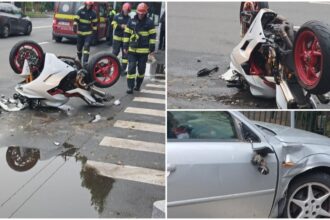 accident in capitala intre o motocicleta si o masina un barbat a fost ranit 68e137f555cc9