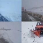 drumarii intervin pe transalpina se creeaza un culoar pentru crescatorii de animale blocati in zona video 68e7778560889