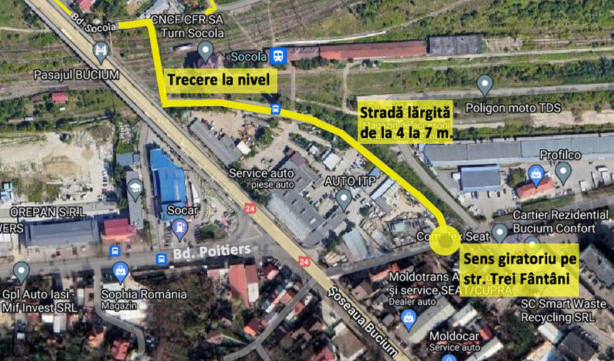 drumul alternativa destinat traficului actual spre si dinspre bucium primaria iasi a relansat licitatia costurile au crescut 68f97ef12ab71