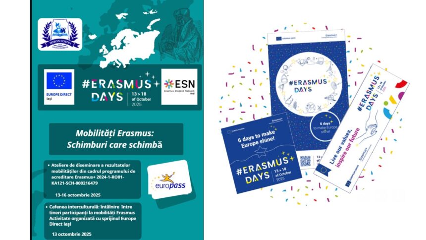 erasmus days 2025 la liceul teoretic miron costin iasi o saptamana dedicata experientelor europene si schimburilor care inspira 68f1f147bdbd1