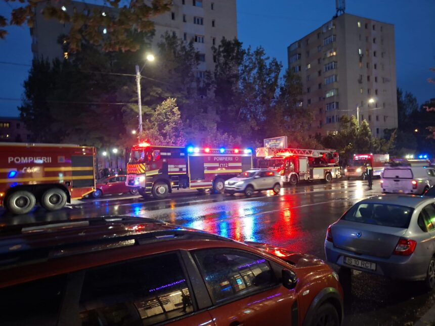 incendiu puternic la un bloc de zece etaje din pacurari persoane intoxicate cu fum video 68e7dd1480f1f