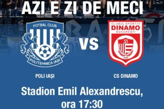 live text meci de fotbal politehnica iasi cs dinamo bucuresti ora 1730 in etapa a x a a ligii a ii a scor 00 68f253bde7733