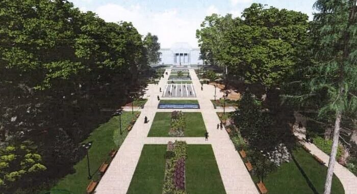 parcul din fata teatrului va fi inaugurat sambata va dispune de fantana interactiva fantani cu cascada si gradena circulara 68e857fa9b2c4