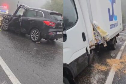 video accident in bucium impact intre un camion si un autoturism 68e0d8740c545
