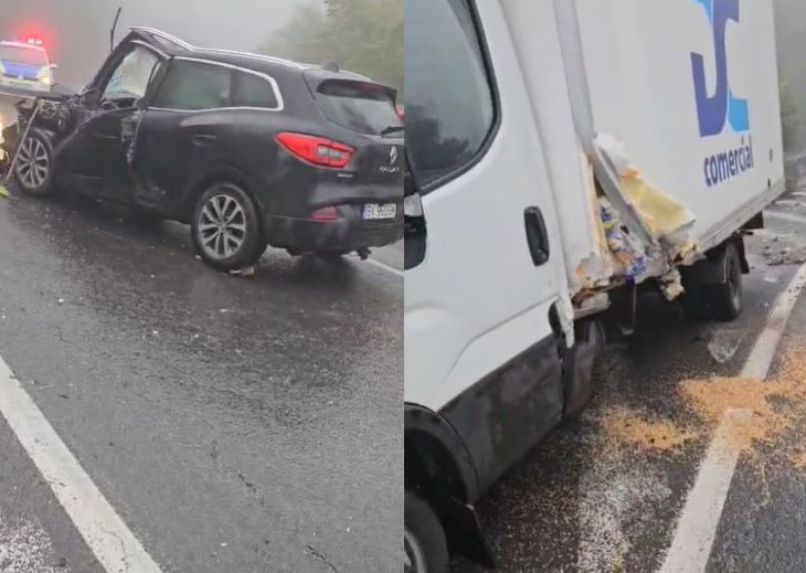 video accident in bucium impact intre un camion si un autoturism 68e0d8740c545