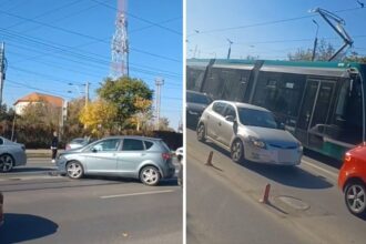 video accident in zona garii dupa ce un autoturism nu a acordat prioritate circulatia tramvaielor blocata 68f74c7da3a18