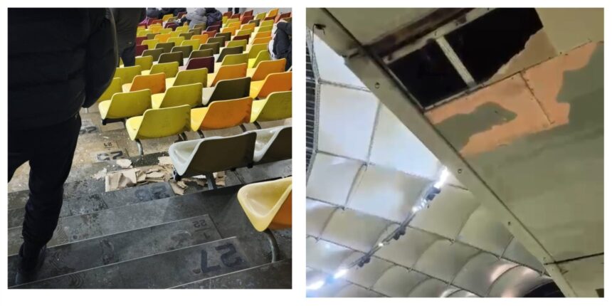 arena nationala se dezmembreaza bucati din tavan la doi pasi sa cada pe spectatori la meciul dinamo otelul 692b55499e08d