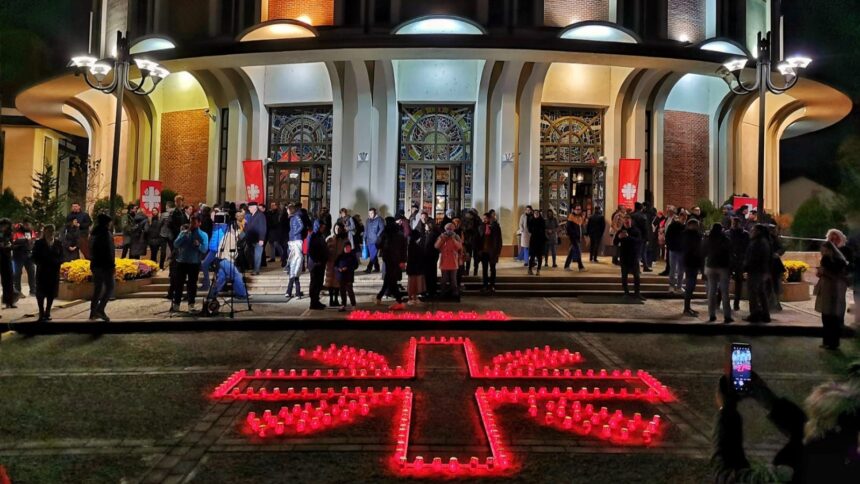 candelele vor lumina catedrala romano catolica din iasi in cadrul campaniei un milion de stele 6917e30d8a654