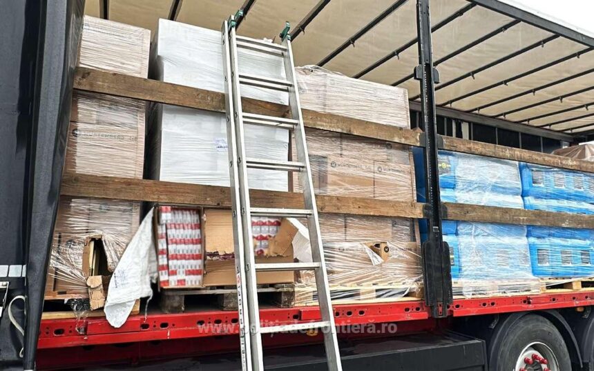 captura de proportii la calafat 15 milioane de tigarete de contrabanda descoperite intr un ansamblu rutier video 692c17ae304b1