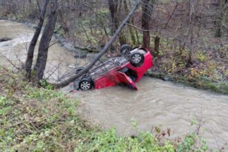 incident grav in judetul hunedoara o masina s a rasturnat in raul cerna care este starea soferului 692c239095aa5